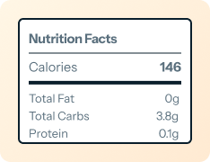 US-compliant nutritional e-label